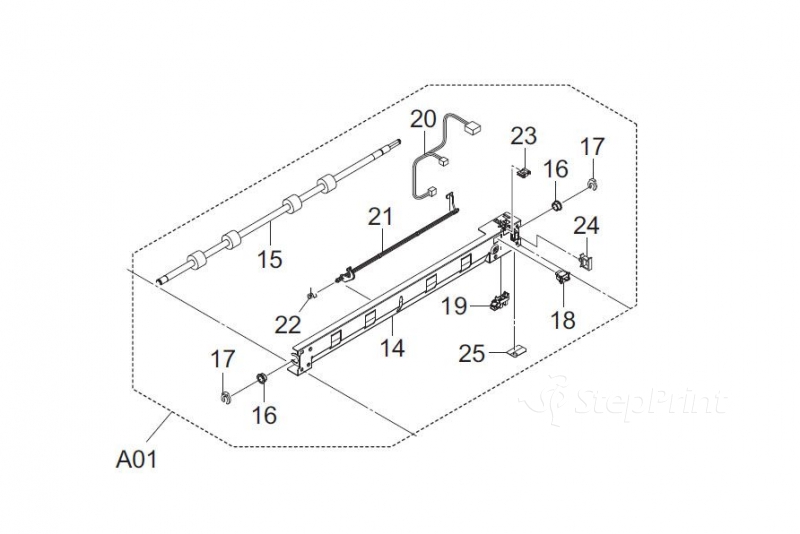 Узел регистрации Kyocera 2K994131 PARTS GUIDE FEED MIDDLE ASSY SP