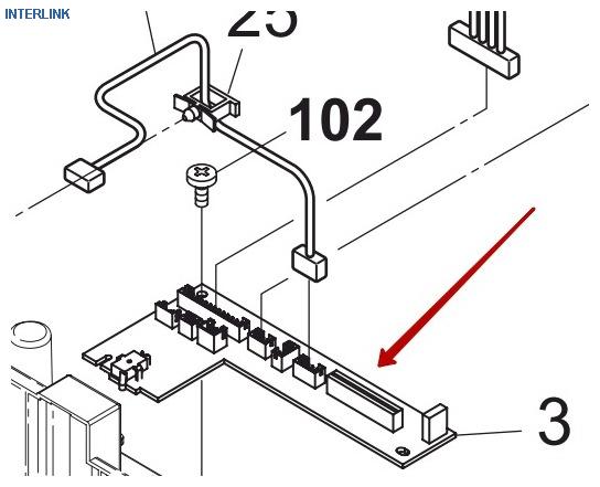 Деталь 2KK94040 PARTS PWB INTERFACE ASSY SP