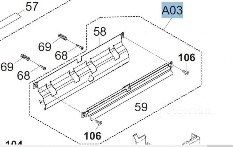 Узел регистрации Kyocera PARTS REGIST GUIDE SET SP 302LC94691