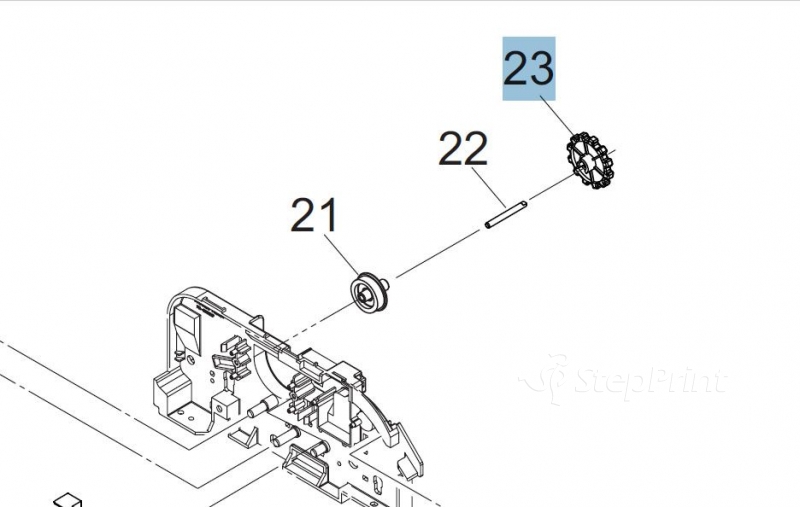 Шестерня редуктора ADF Kyocera 3M831130 DIAL JAM REMOVEMENT